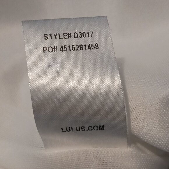 Lulus Tale to‎ Tell Embroidered Shift Mini Dress White & Blue Size S - Picture 12 of 14